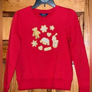 Polo Ralph Lauren Fleece Graphic Sweatshirt - Girls-Size: XL- 16